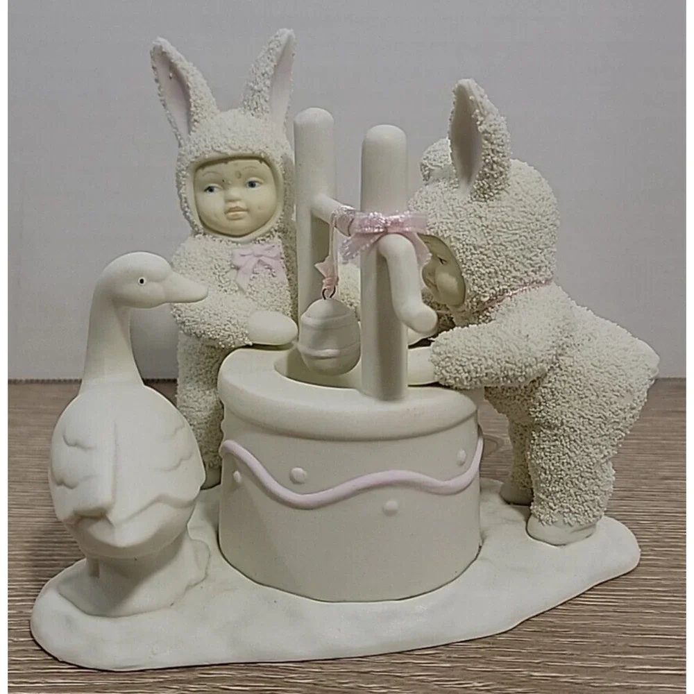 Dept 56 Snowbunnies Wishing You A Happy‎ Easter Wishing Well 1995